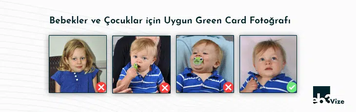 bebekler ve çocuklar için green card fotoğrafı nasıl çekilir?