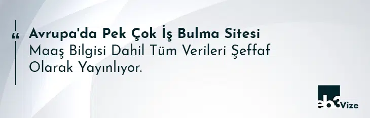 yurt dışı iş ilanları